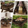 thumbnail image 6 of Golden Black Rectangle Tablecloth, Coastal Sun Moon Mysterious Abstract Waterproof & StainResistant Tablecloth, Washable Oil-proof Table Cover for Dining/Party/Wedding/Camping/Buffet 60x102 In, 6 of 9