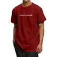 thumbnail image 2 of You Are Enough Tshirt for Men Summer Short Sleeve Crewneck Dear Person Behind Me Shirt Mens Graphic Tee, 2 of 6