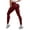 Red, variant on TGPMGRZ Scrunch Workout Leggings for Women High Waisted Lifting V Back Waist Seamless Gym Yoga Leggings Green Size S