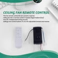thumbnail image 5 of Universal Ceiling Fan Remote Control Kit with 6-Speed Timing Function, 40W Replacement Remote for DC Ceiling Fans and Lights, 5 of 5