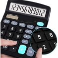 thumbnail image 2 of Office Calculator Benkaim Solar Gold Calculator - 10-Digit LCD Desktop Calculator For Office & Home Texas Instruments Ba Ii Plus 2 of 9