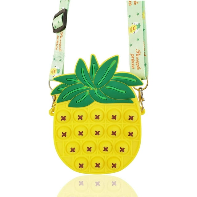 Bolso bandolera HUOGUO Pop Fidget Toys Fruit Pineapple Girls