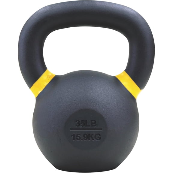 YSHIHAO Rhino Fitness Iron Kettlebell, Powder Coated, Textured Grip, Color-Coded Handles, Full-Body Strength Training