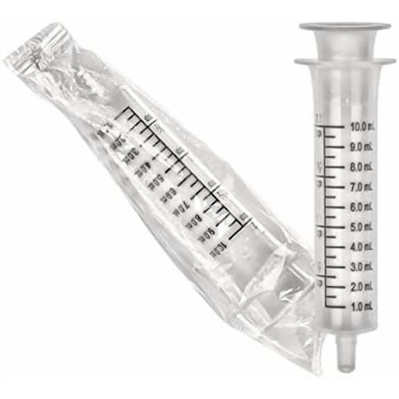 10 ml / 10 cc / 2 tsp Oral Medication Dispenser - Syringe (Pack of 5 Sterile Syringes, 10ml) - Ideal for Measuring Essential Oils, E-Liquids, and Formulas