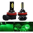 thumbnail image 1 of LAICAIW 2x H11 H8 LED Fog Light Bulb Advanced 3030 SMD Bright Colorful Daytime Running DRL Lamp, Green, 1 of 7