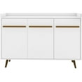 thumbnail image 2 of Manhattan Comfort Bradley 4 Shelves Wood Buffet Stand in White, 2 of 10