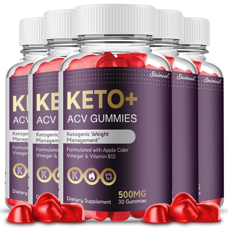 Proton Keto ACV Gummies, Maximum Strength for Weight Management, Apple Cider Vinegar, 5 Month Supply Dietary Supplement (5 Pack)