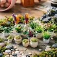 thumbnail image 5 of Miniature Potted Plants, Miniature Bonsai Plant Mini Potted Plants Flower, Mini Artificial Plants for Dollhouse Decoration, Models Tiny Fake Greenery Ornaments, Present DIY,1PC, 5 of 6