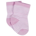 thumbnail image 3 of Onesies Brand Baby Girl Assorted Stay-on Jersey Crew Wiggle-Proof Socks, 12-Pack, Sizes 0/6M- 24M, 3 of 15