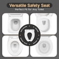 thumbnail image 2 of Baby Proof Me Essentials Funda de Inodoro para Niños Pequeños Protección contra Salpicaduras, Asiento de Orinal de Viaje Plegable Blanco con Bolsa de Almacenamiento, 2 of 6