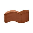thumbnail image 5 of Meridian Furniture Wave Cognac Velvet Bench, 5 of 13