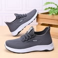 thumbnail image 2 of Domzle Men Wide Width Lightweight Breathable Running Shoes Workout Non Slip Work Arch Support Comfortable Shoe Gray, 2 of 5