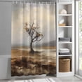 thumbnail image 3 of Tree Branches Fabric Shower Curtain Grassland Washable Shower Curtains for Bathroom, Waterproof Bath Curtain with Hooks Home Decor 72x84in, 3 of 8