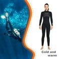 thumbnail image 3 of maskred Combinaison de Plongée Haute Efficacité Résistant au Froid Matériel Nylon Maillots de Bain Peau Amicale Facile à Porter Combinaison Chemise Classique Col Rond Femmes Noir XXL, 3 of 6