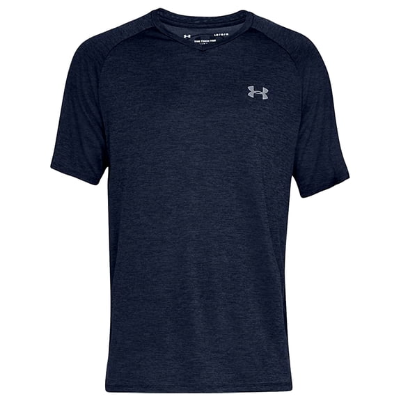 Under Armour Mens Tech 2.0 V-Neck Short-Sleeve T-Shirt , Academy Blue 408/Steel , XX-Large Tall