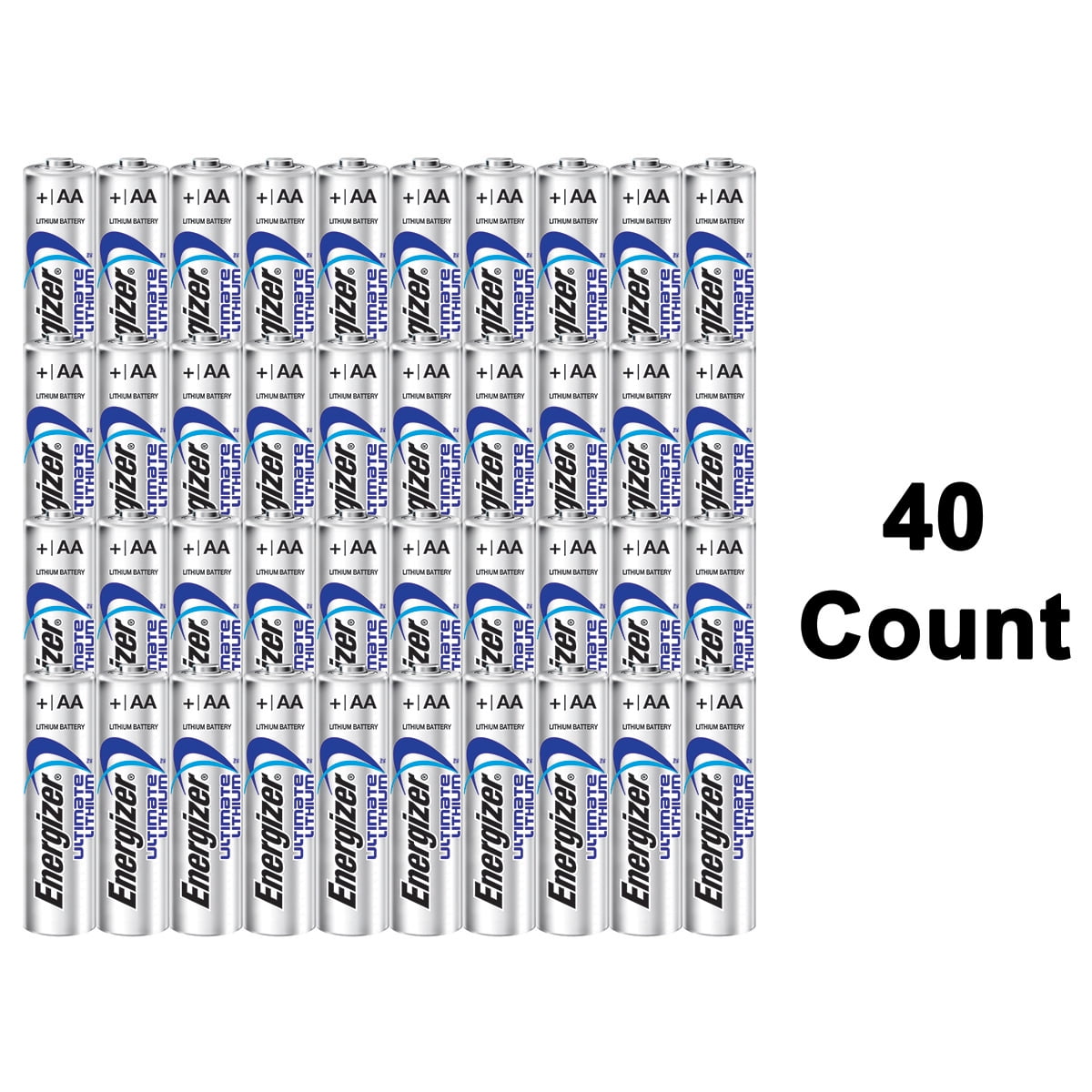 Energizer 40 AA + 20AAA Ultimate Lithium Long Lasting Leakproof Batteries