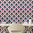 thumbnail image 2 of Ambesonne Abstract Modern Peel & Stick Wallpaper for Home, Mystical Eye Print, 13"x100", Pale Fuchsia Dust Camel, 2 of 5