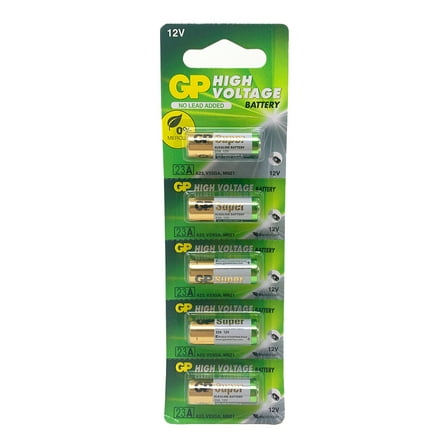 A23 12V Alkaline 23-A replacement battery 23AE GP - 5 Pack