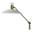 thumbnail image 2 of Renwil Troilus Modern Floor Lamp in Matte White and Brass, 2 of 3
