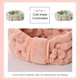 thumbnail image 4 of Minnieouse Bandas para el cabello Bowknot de cara ajustable Coral Fleece Diadema deportiva Accesorios de peinado para maquillaje de spa Cuidado de la Ropa, zapatos y accesorios Miscelánea Verde Minnieouse AP010837-02, 4 of 6