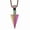 Multi-color, variant on Multi-color Arrowhead Pendant Necklace Spear Point Stainless Steel Jewelry for Men