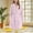 Pink, variant on Women Fleece Bathrobe Long Sleeve Plush Robe with Belt Soft Flannel Sleepwear Warm Winter Loungewear Pajamas