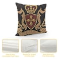 thumbnail image 4 of f Luxury Embroidery Velvet Pillow Cover European Crown Shield Pattern Throw Pillow Cover Home Decorative for Couch Bedroom Living Room, Black, 4 of 5