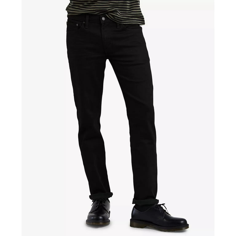 Men s Levi s 511 Slim Fit Stretch Jeans Color Black Size 32X34 Walmart