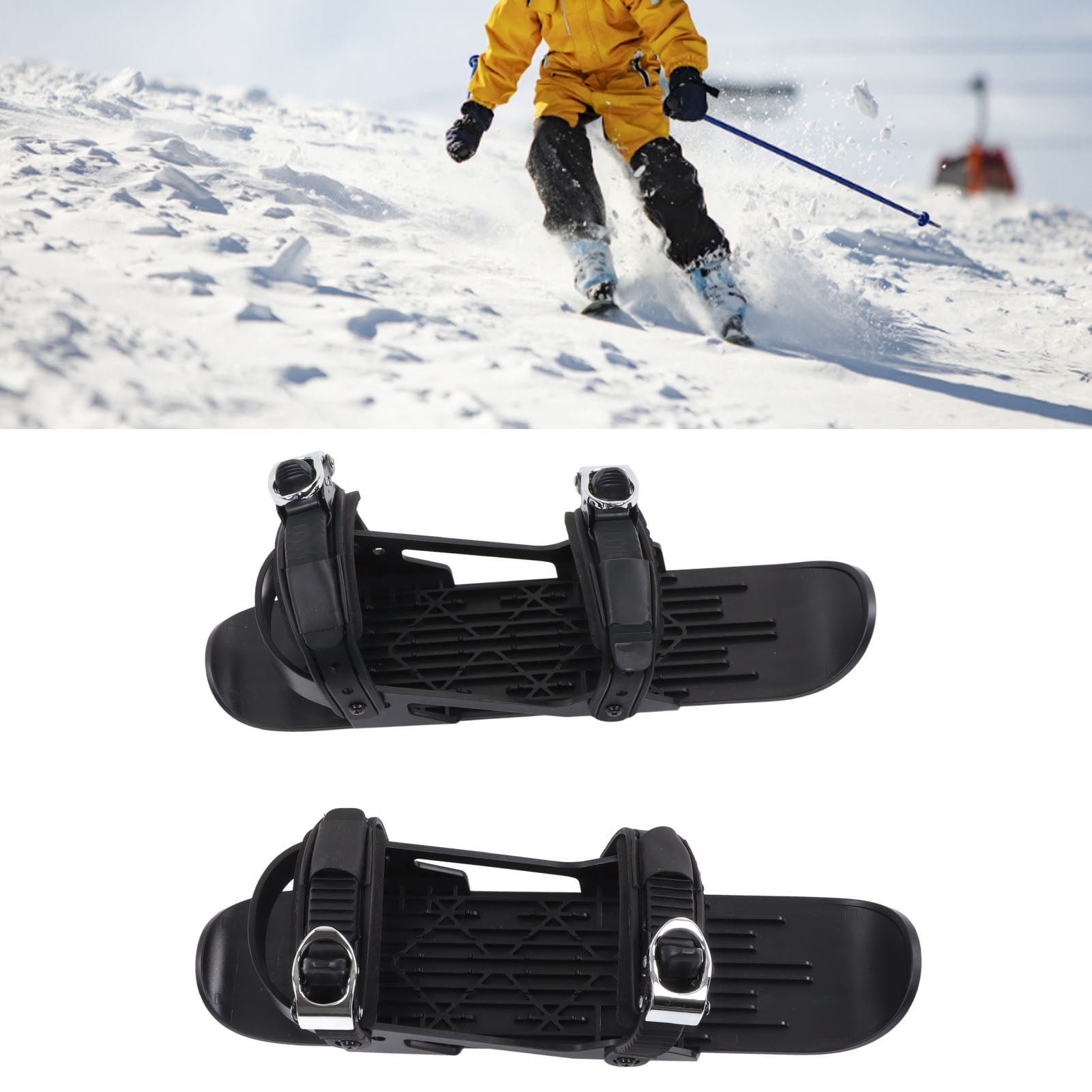 Mini Ski Skates,Mini Ski Shoes,Adjusable Skiboards Attach To Skis