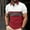 Red, variant on Work Mens Polo Shirt Dress Striped Red Polos Button Casual Summer Shirts XXXL