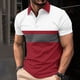 thumbnail image 1 of Blusa y camisa de manga corta con cuello vuelto Camisa casual de manga corta para hombre con cuello de manga corta estampado Top/camisa para hombre Tops para hombre, 1 of 5
