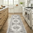 thumbnail image 4 of BERTHMEER 2'x8' Washable Runner Rugs for Hallway Kitchen Entryway Non-slip, Gray, 4 of 7