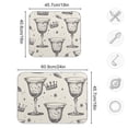 thumbnail image 3 of Glasses and Crowns Leaves Dish Drying Mat Dish Drainer Rack Mats Water Absorbent Non-Slip Easy Clean Heat Resistant for Kitchen Counter, 3 of 8