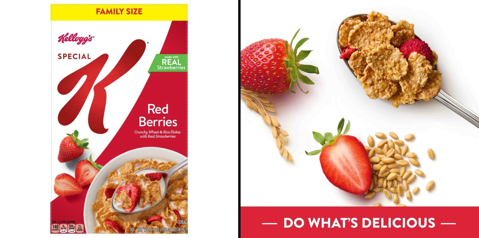 Kellogg's Froot Loops Original Breakfast 24.7 oz & Kellogg's Special K Red Berries Cold Breakfast Cereal 16.9 oz