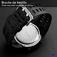 thumbnail image 5 of Reloj de pulsera Skmei 1251 de cuerpo color negro, digital, para hombre, fondo negro, con correa de poliuretano color negro, dial gris, minutero/segundero rojo y blanco, bisel color negro, luz verde y, 5 of 8
