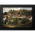 thumbnail image 2 of Pissarro, Camille 14x11 Black Modern Framed Museum Art Print Titled - View Of LHermitage Jalais Hills Pontoise 1867, 2 of 5