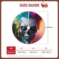 thumbnail image 2 of Sikiie Modern Abstract Colorful Skull A Nativity Christmas Tree Skirt, Jesus Christian Winter Holiday Tree Mat Decoration(30-48IN), 2 of 6