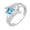 Silver, variant on YYKihy 2 Birthday Stones Mother And Ladies' Valentine's Day Couple Rings
