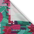 thumbnail image 3 of Ambesonne Floral Kitchen Curtains, Abstract Tulips Flowers, 55"x39", Jade Green and Red, 3 of 3