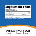 thumbnail image 2 of Píldoras de cafeína Nutricost 200 mg/porción 250 cápsulas, 2 of 5