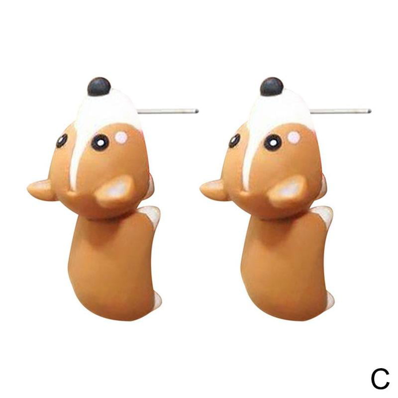 Animal Party Fun Gifts Dinosaur Earrings 1 Pair Cute Animal Earring Cartoon 