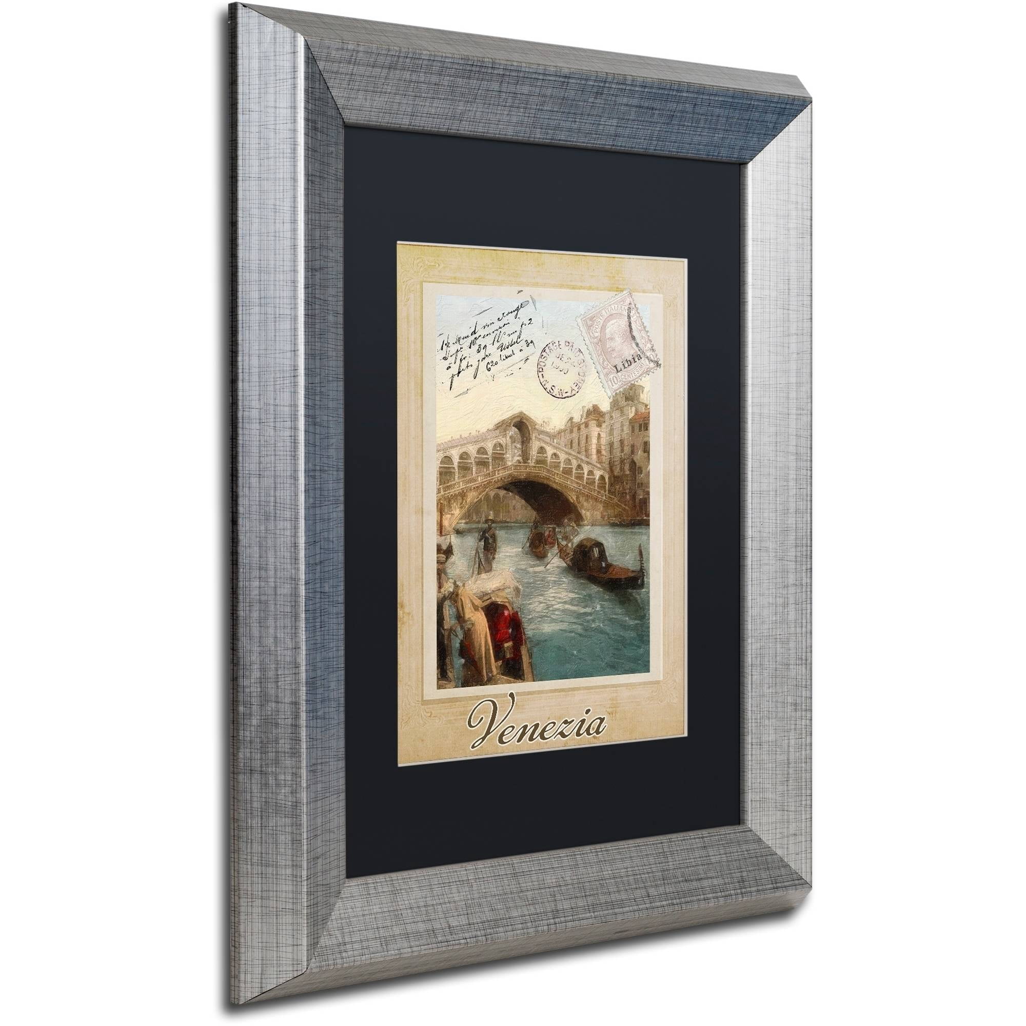 Trademark Fine Art "European Vacation I" Canvas Art by Color Bakery Black Matte, Silver Frame