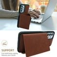 thumbnail image 4 of Compatible for Samsung Galaxy A13 4G Wallet Case with Card Slots Holder, Magnetic 2-in-1 Design PU Leather Purse Case, Flip Stand Durable Shockproof Protective Cover for Galaxy A13 4G, Brown, 4 of 11