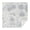 White-1, variant on 42x42 Inch Waterproof Square Tablecloth, Thickened Polyester Table Cover for Dining & Parties, Floral Print