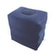 thumbnail image 1 of Reposapiés inflable para piernas con cojín de altura ajustable de 3 capas para cama y viaje. Azul profundo, 1 of 3