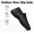 thumbnail image 4 of Men's Casual Loafer Slip On Comfort Soft Lightweight Business Driving Travel Walking Flat Non-Slip Sole Shoe Black 7.5 US, 4 of 7