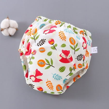 

QWZNDZGR 6 Layer Waterproof Reusable Cotton Baby Training Pants Infant Shorts Underwear Cloth Baby Diaper Nappies Panties Nappy Changing
