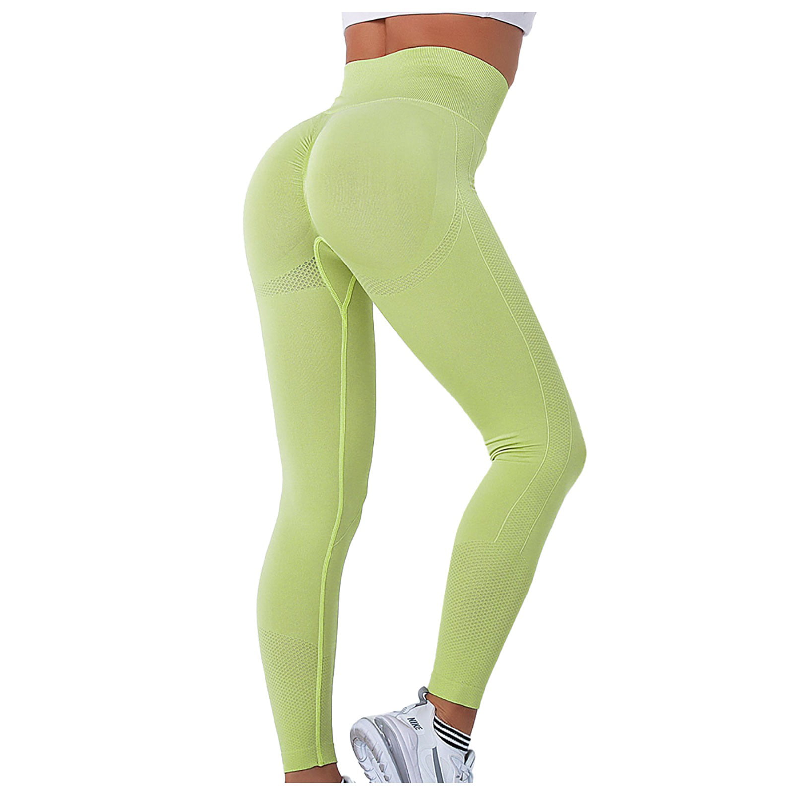 Lime Ribbed Leggings – Cakey Bums
