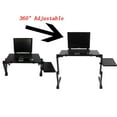thumbnail image 3 of Ktaxon 360° Adjustable Folding Laptop Notebook Desk + Cooling Fan Table Stand Bed Tray, 3 of 10