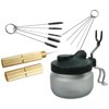MABOTO 4Pcs Airbrush Cleaning Kit Waste Liquor Collection Pot + Cleaning Brushes + Tools